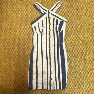 90’s Cross-Front Olivaceous Dress